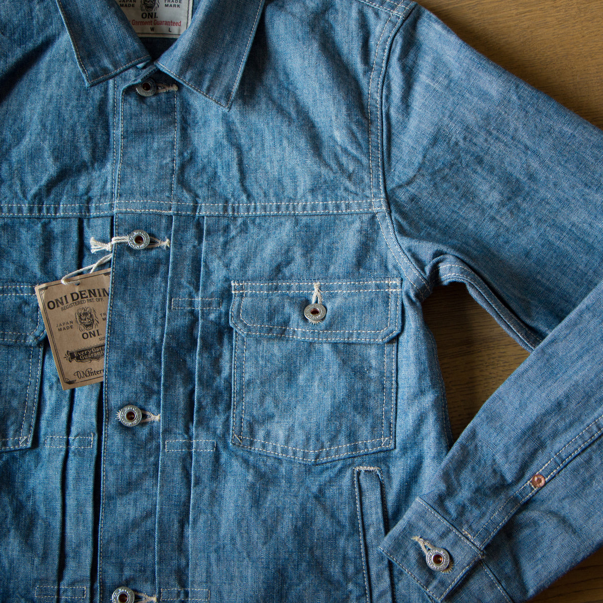 ONI DENIM】02516P-SHVCH 13oz Super Heavy Chambray Type 2 Jacket