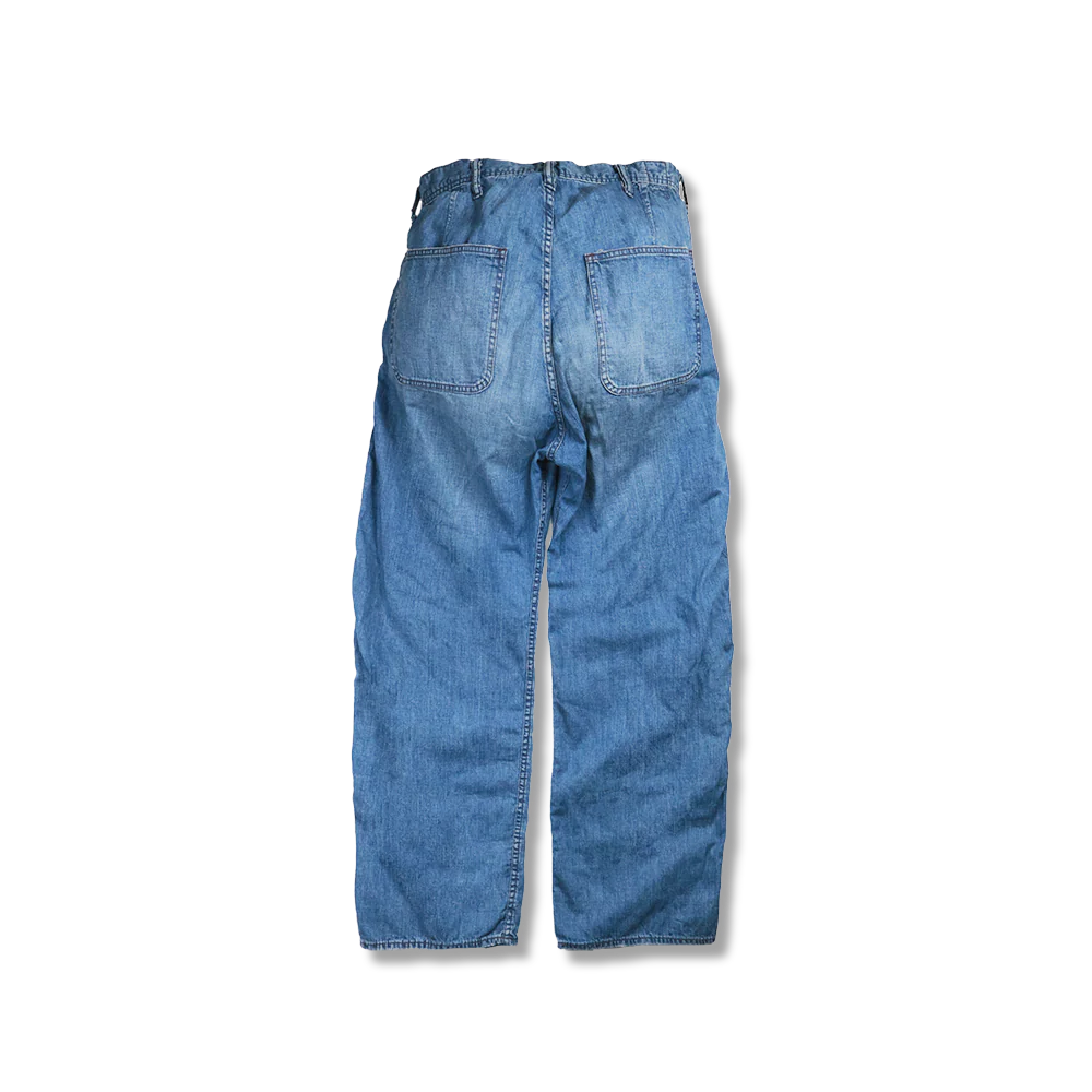 Fullcount】USN 8oz Zimbabwean Denim Seamen's Trousers - “Master Of