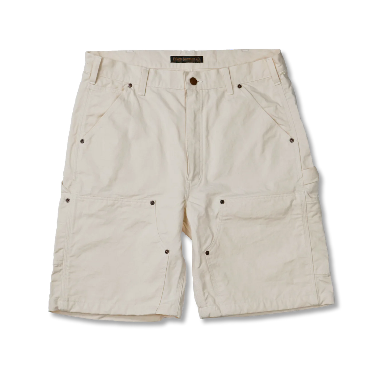 Fullcount】1909 Double Knee Shorts Ecru – Blue Beach Denim