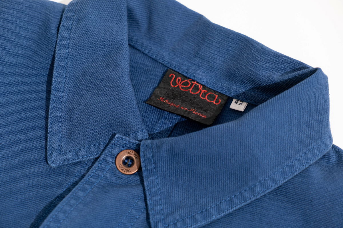 Vetra】French Workwear 1G39/5C Organic Twill Jacket PEACOCK – Blue