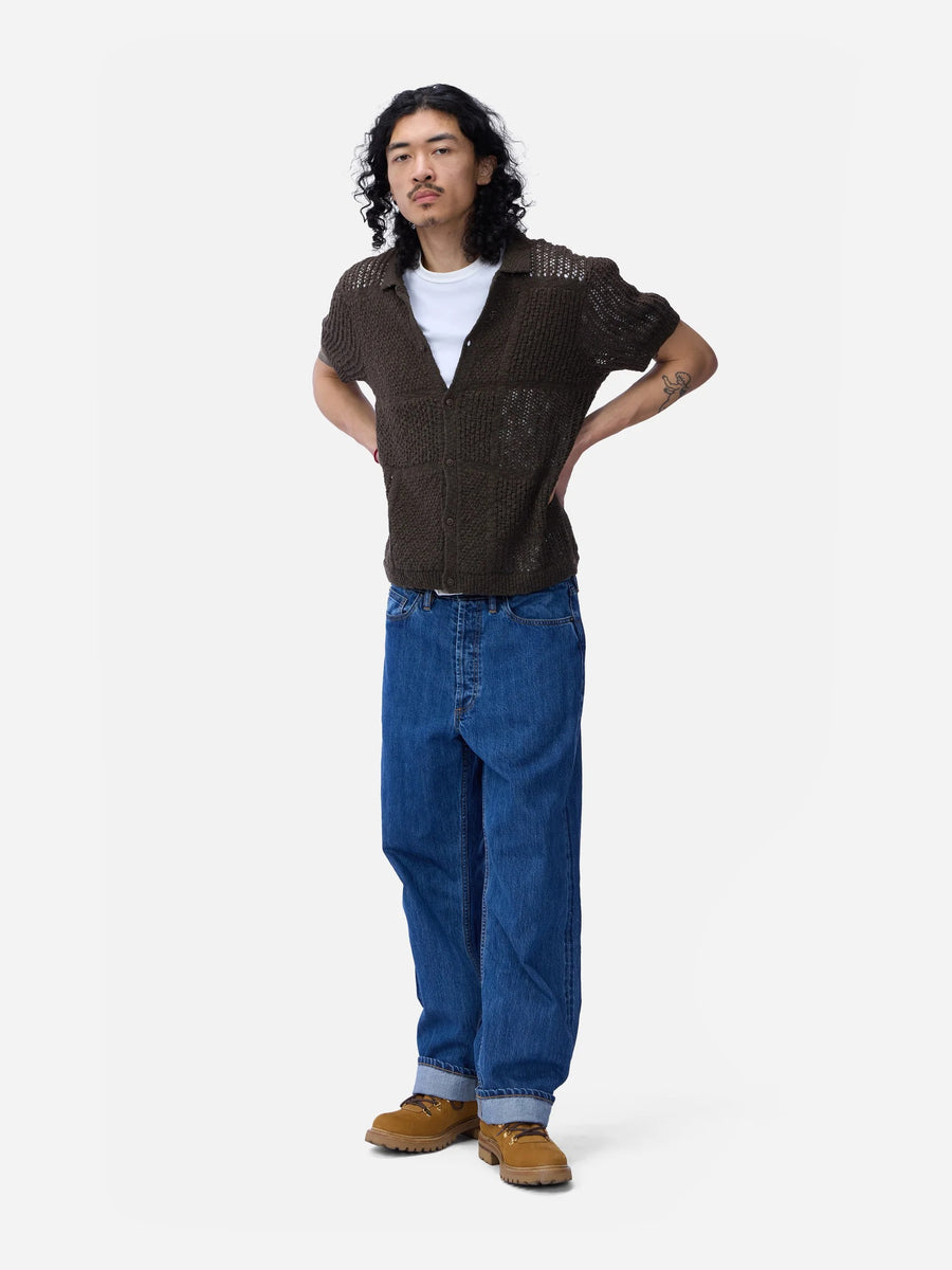 3sixteen】SS Knit Shirt Umber De Stijl – Blue Beach Denim