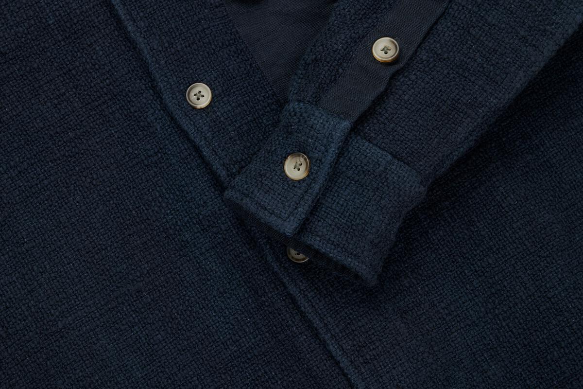 3sixteen】Field Shirt Midnight Slub – Blue Beach Denim