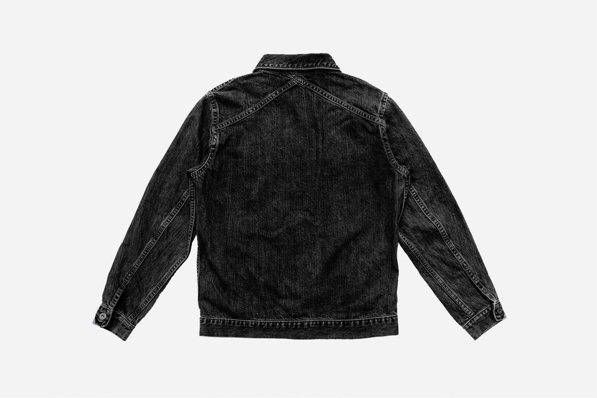 【Anyone more】23SS★ [MADE] Bato Black Denim Jacket Women's Gothic | Punk Rock | Blinged Stretch Denim Jacket