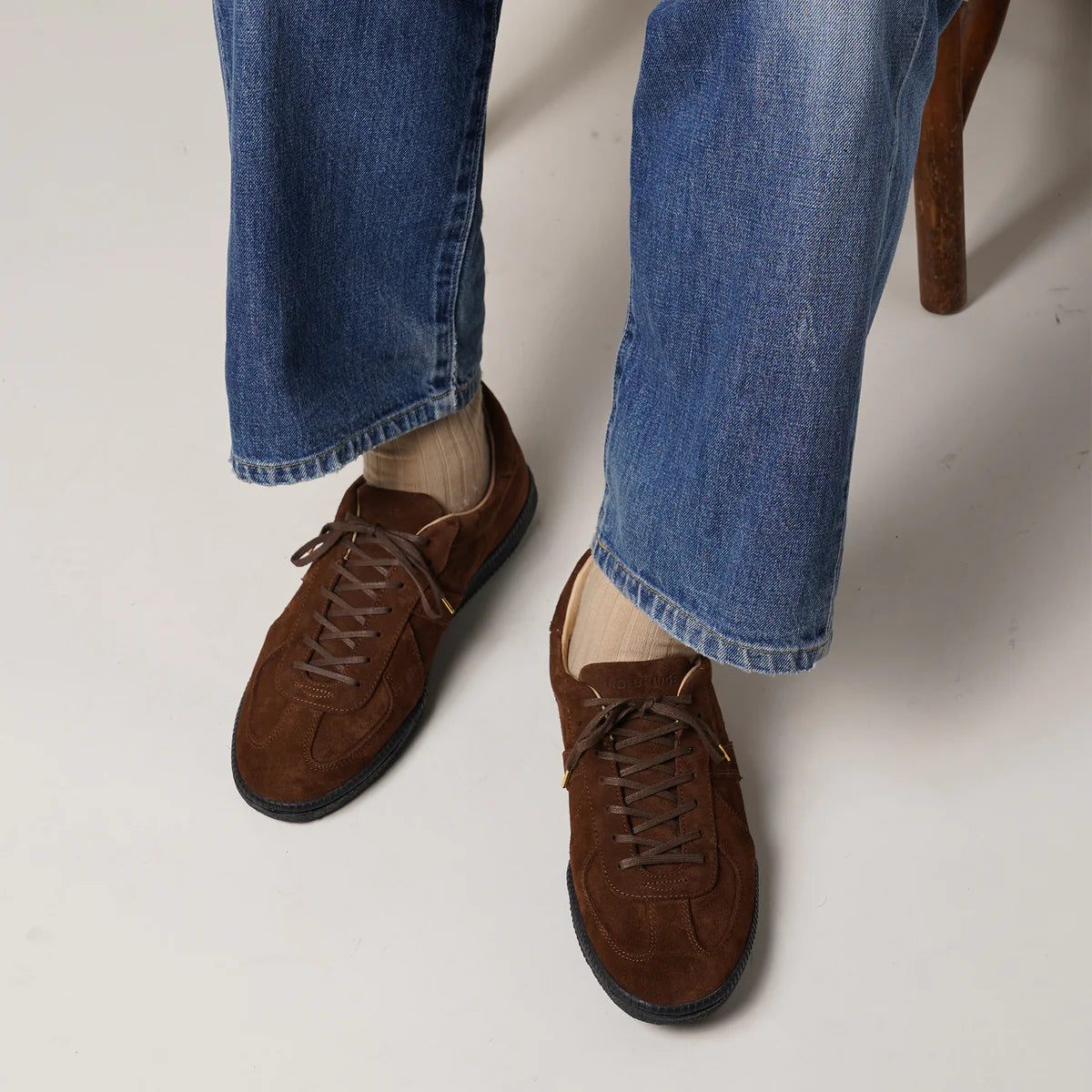 Brother Bridge】Berlin Suede Brown – Blue Beach Denim