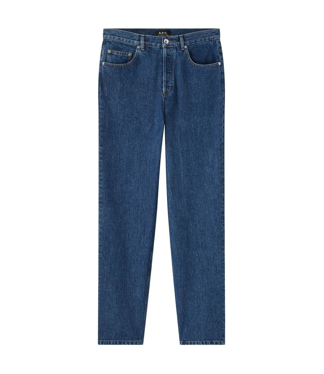 A.P.C.】Jean Fairfax IAI INDIGO Dark Blue Relax Straight Jeans