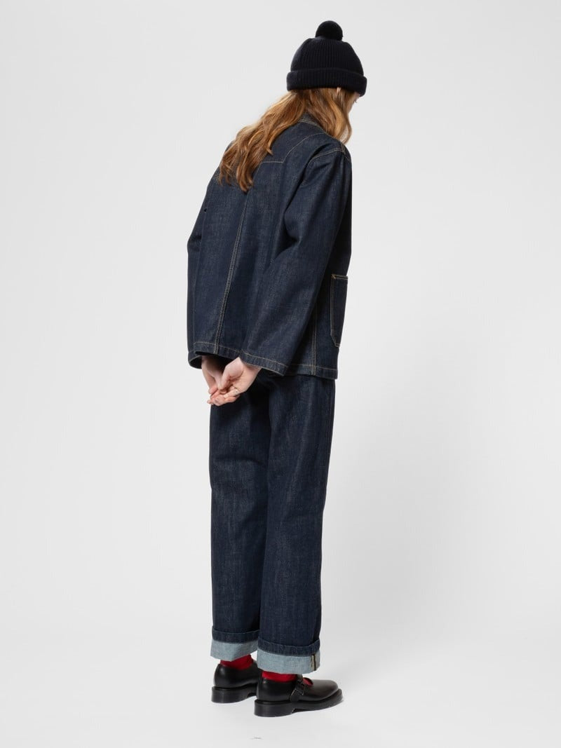 Nudie Jeans】Ada Workwear Jacket One Wash Dark Blue – Blue Beach Denim