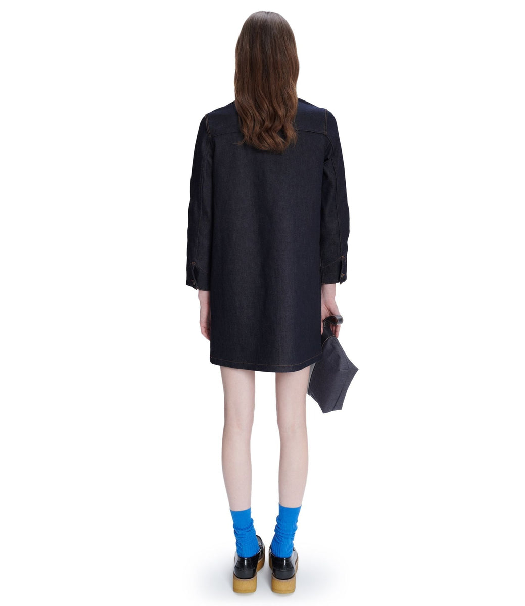 【A.P.C.】Aurelia Dress Indigo Denim Robe – Blue Beach Denim