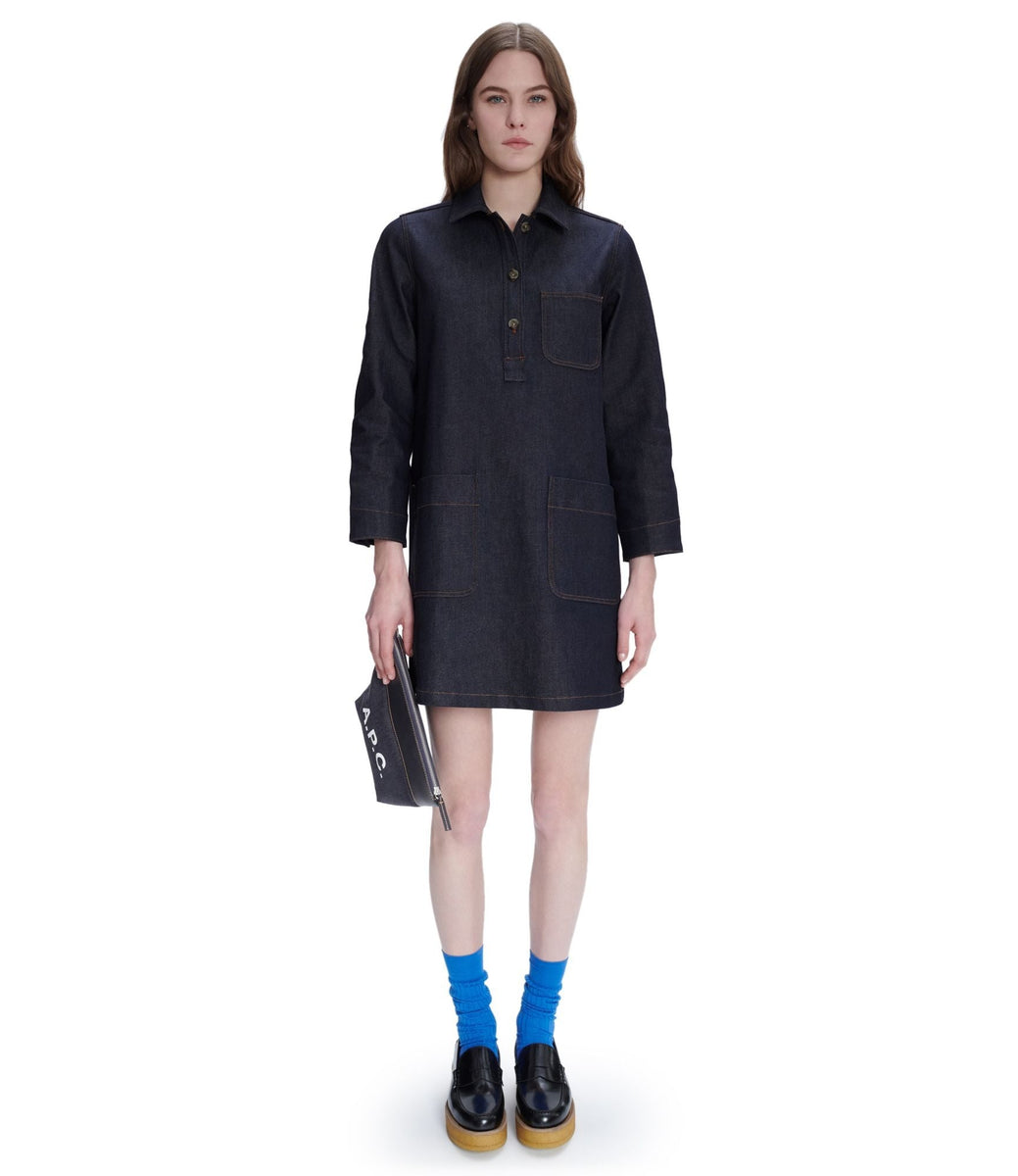 apc denim shirt dress A.P.C