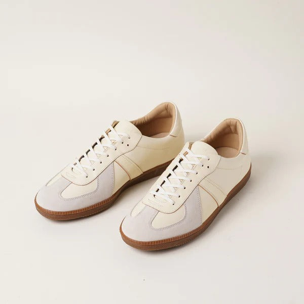 靴 BROTHER BRIDGE BERLIN US8.0 26cm Brother Bridge】Berlin German Trainer Horsehide White Gray – Blue