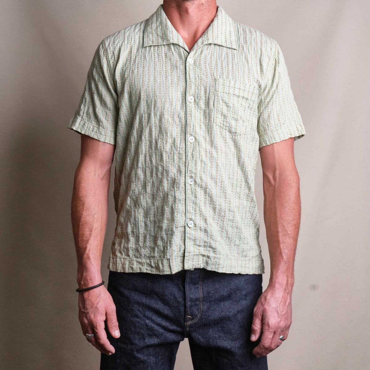 Freenote】Cayucos Jacquard Sage – Blue Beach Denim