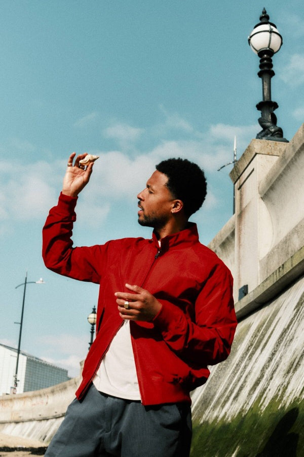 DeLONG スタジャン 46 レッド/グレー McCarthy DeLONG スタジャン 46 レッド/グレー McCarthy DeLONG スタジャン 46