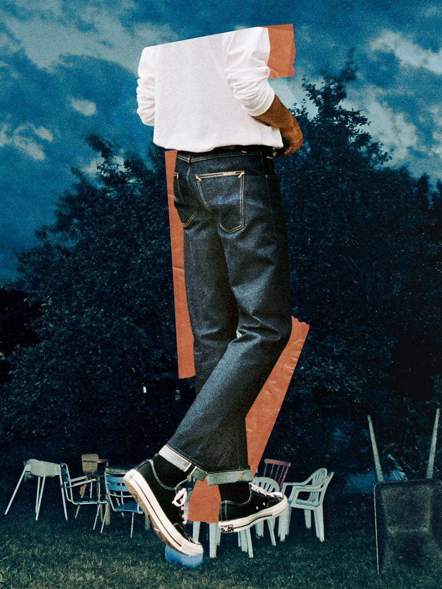 Nudie Jeans】Gritty Jackson Dry Dusk Selvage – Blue Beach Denim