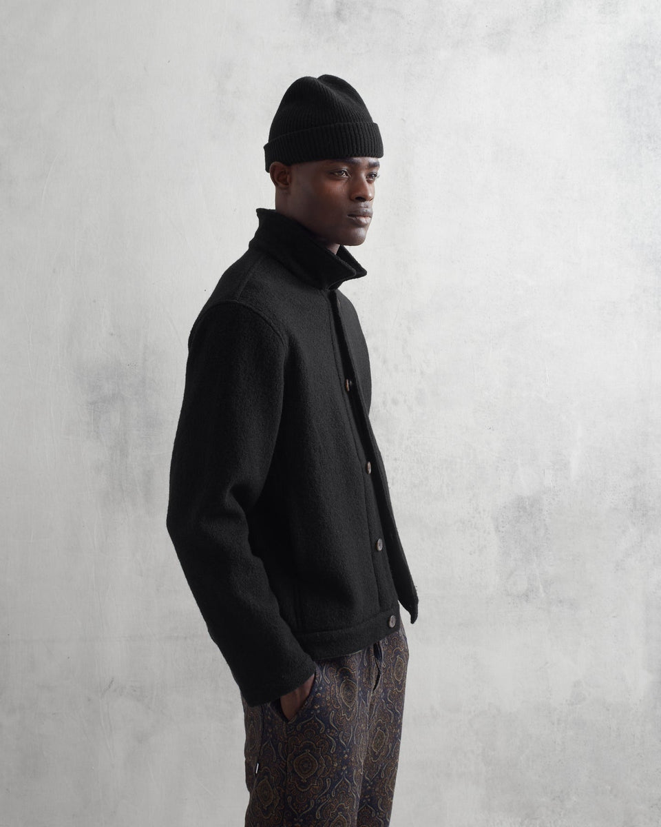 ripvanwinkle wool jacket opium archive 黒 WAX London】Iggy Jacket Black Wool – Blue Beach Denim