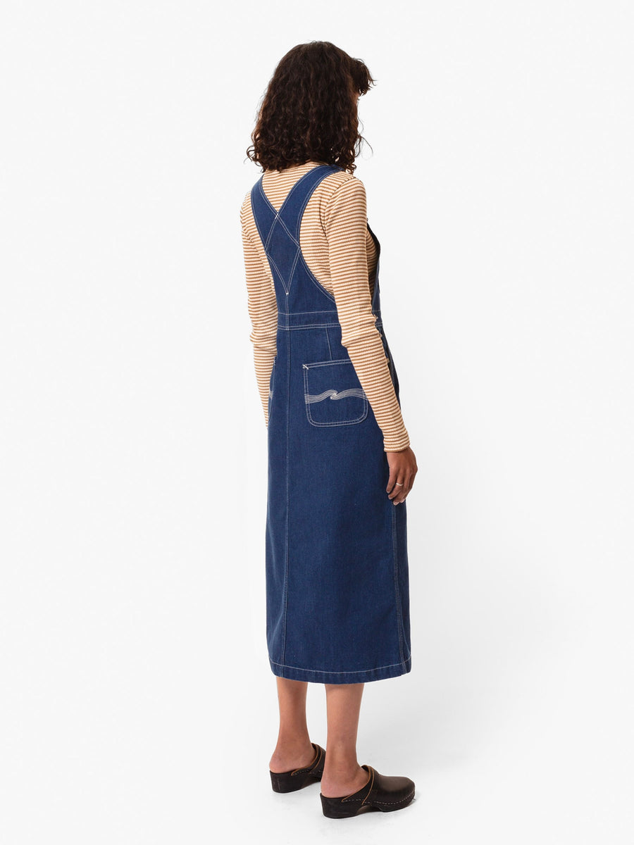 Nudie JeansInger Utility Denim Dungarees Dress Blue  Blue Beach Denim