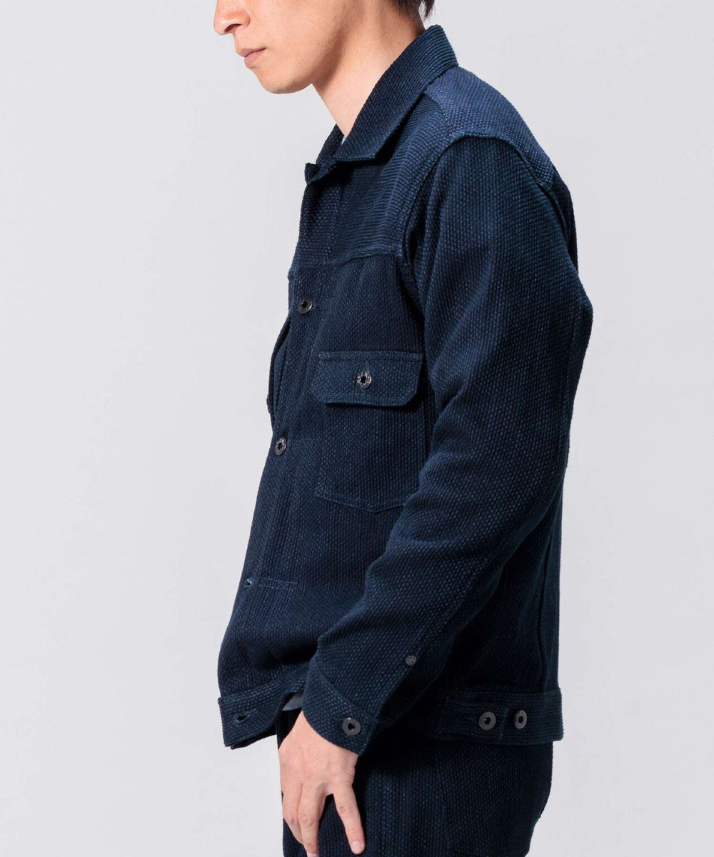 Japan Blue Jeans】Indigo Sashiko Type 2 Jacket – Blue Beach Denim