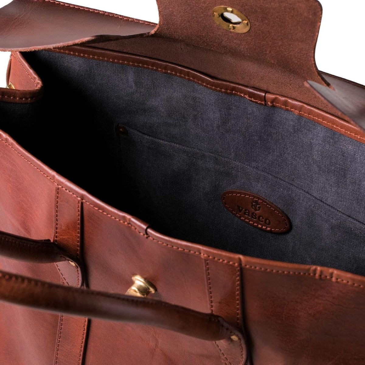 VASCO】LEATHER SADDLE TOTE BAG – Blue Beach Denim