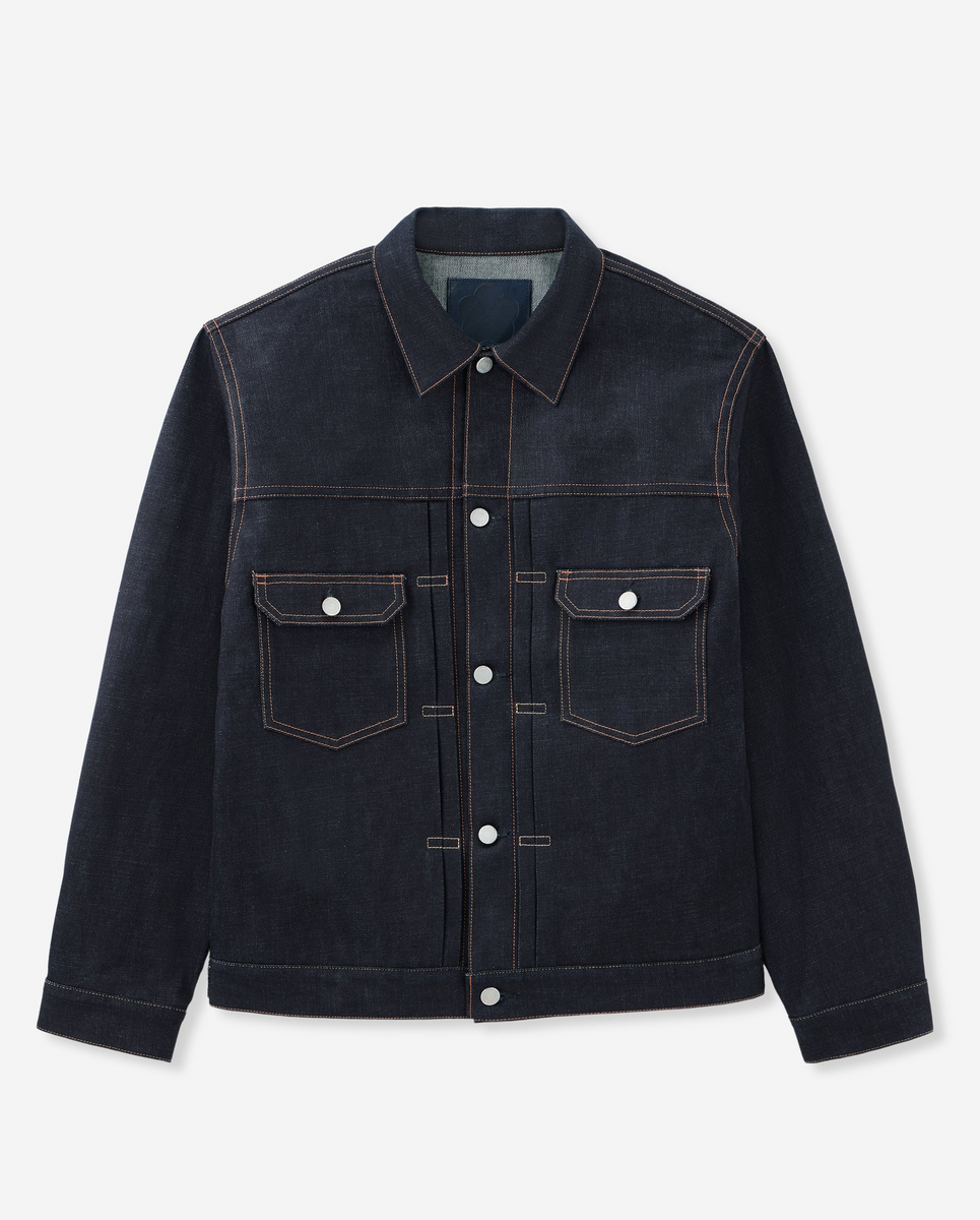 MOMOTARO】#002 STANDARD DENIM JACKET 14.7oz TYPE II – Blue Beach Denim