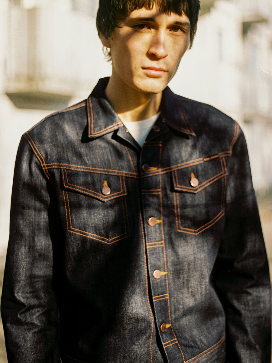 Nudie Jeans】Conny Denim Jacket Dry Streaky – Blue Beach Denim