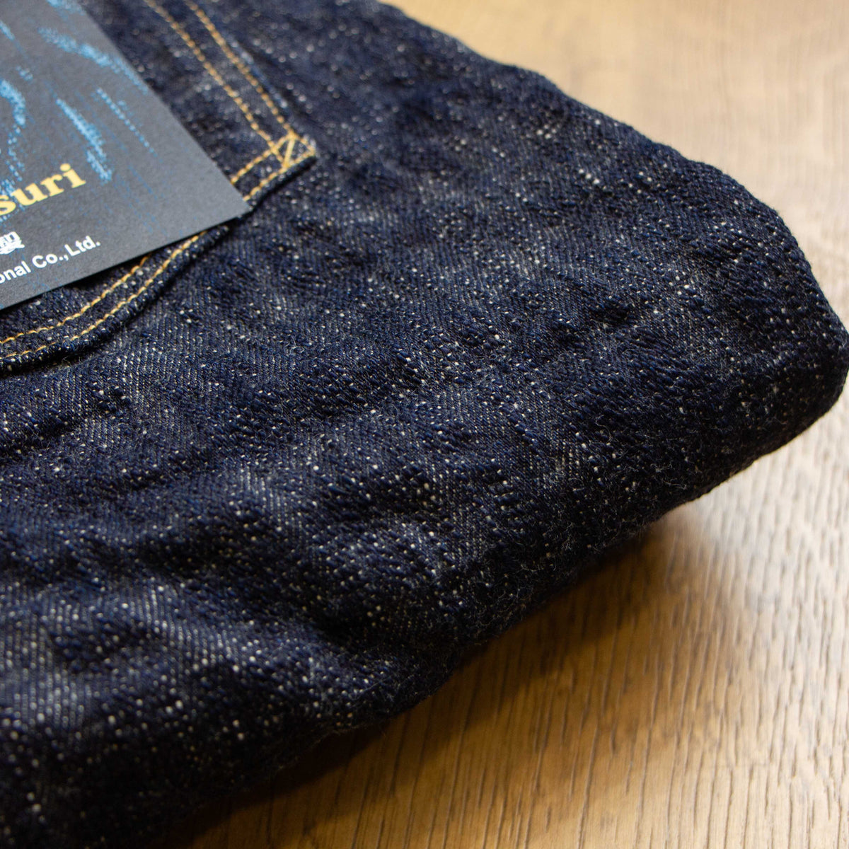 ONI DENIM】200-Kasuri 17oz Kasuri Denim Wide Straight Jeans – Blue