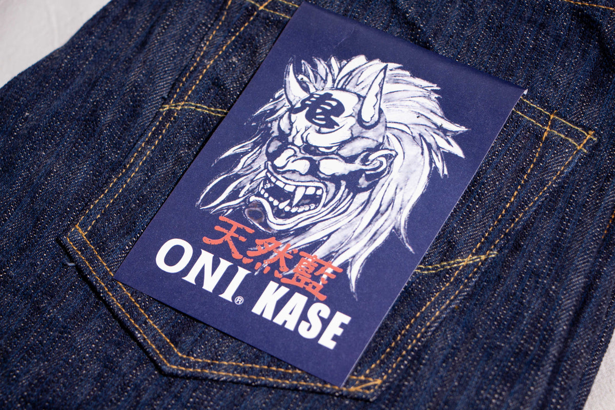 ONI DENIM】822-Kase Natural Indigo 鬼枷天然藍染超寬錐直筒牛仔褲