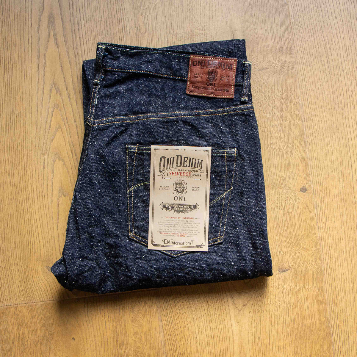 ONI DENIM】ONI-288-13.7NEP 13.7oz Nep Denim Regular Straight