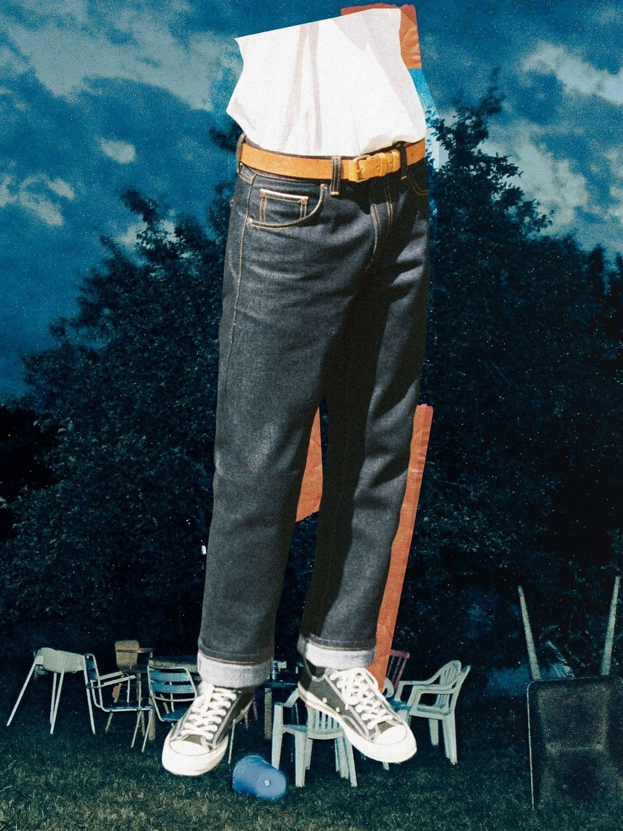 【交渉可】NudieJeans RONNY ARMY COATED Sサイズ Rad-Rufus-Dry-Dusk-Selvage-