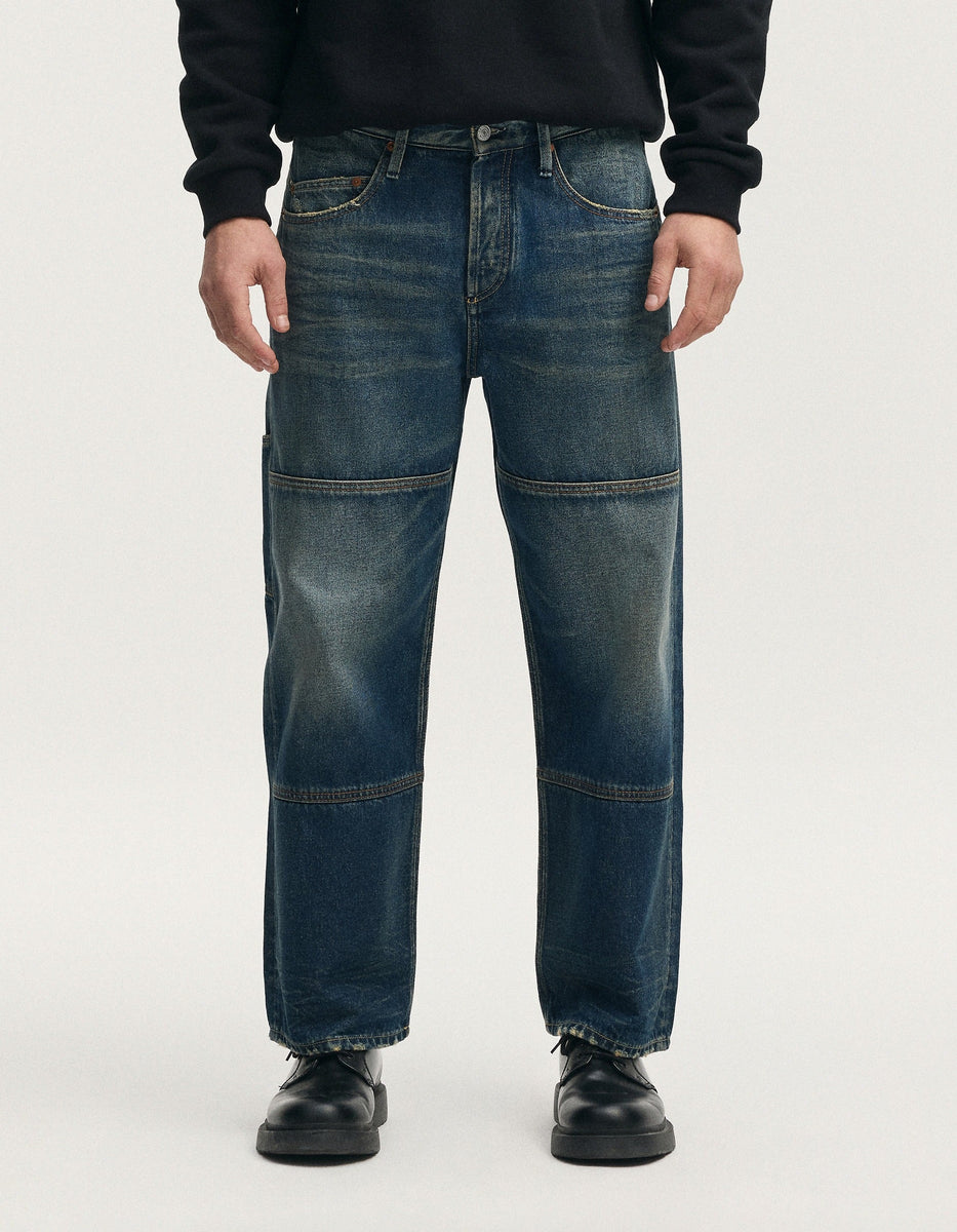 パンツ SASUKE PLEATED SHORT IJ denham SASUKE PLEATED SHORT Structured Cotton Linen - DENHAM