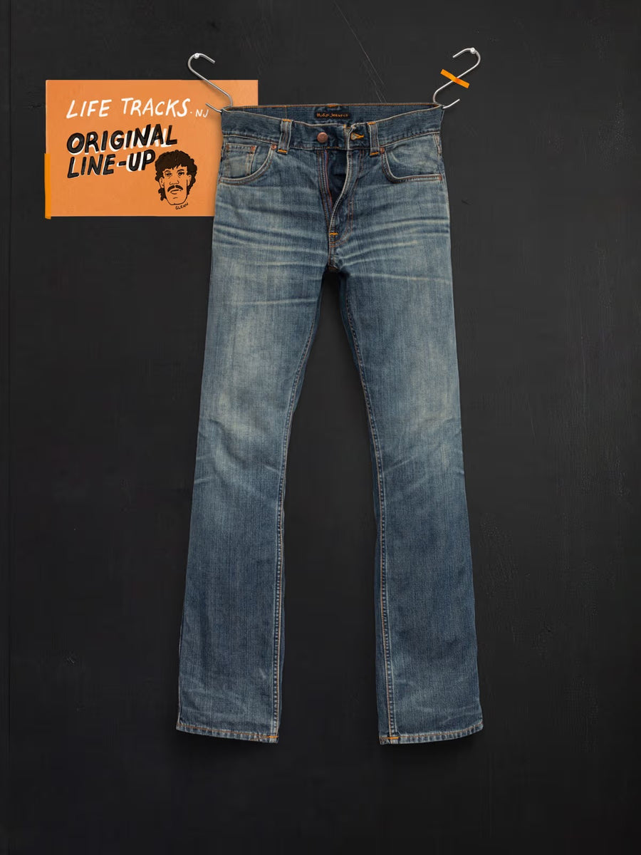 Nudie Jeans】Slim Jim Quarter Tracks – Blue Beach Denim