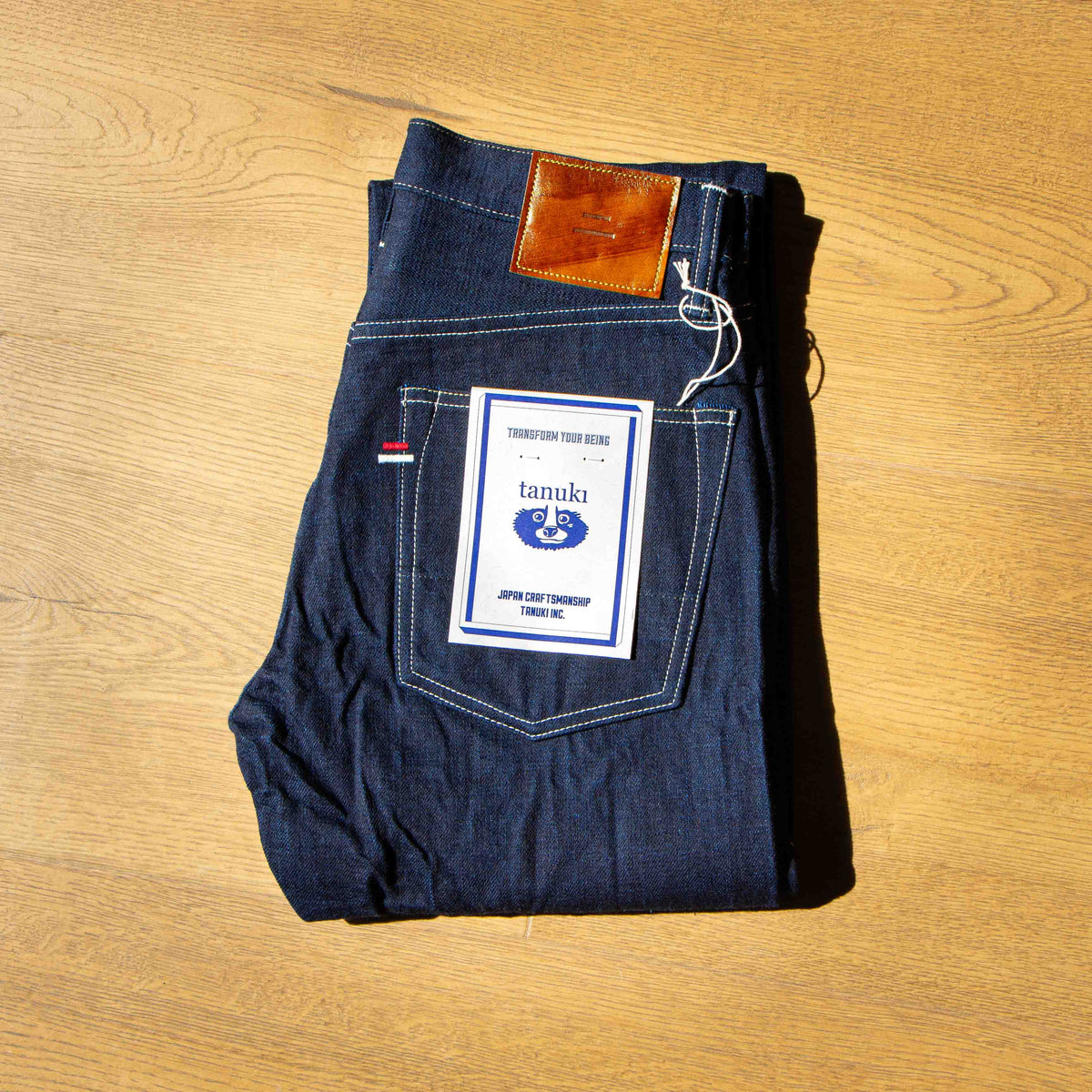 TANUKI】TNK101TB “Yurai” Cobalt Natural Indigo 16.5oz Selvedge