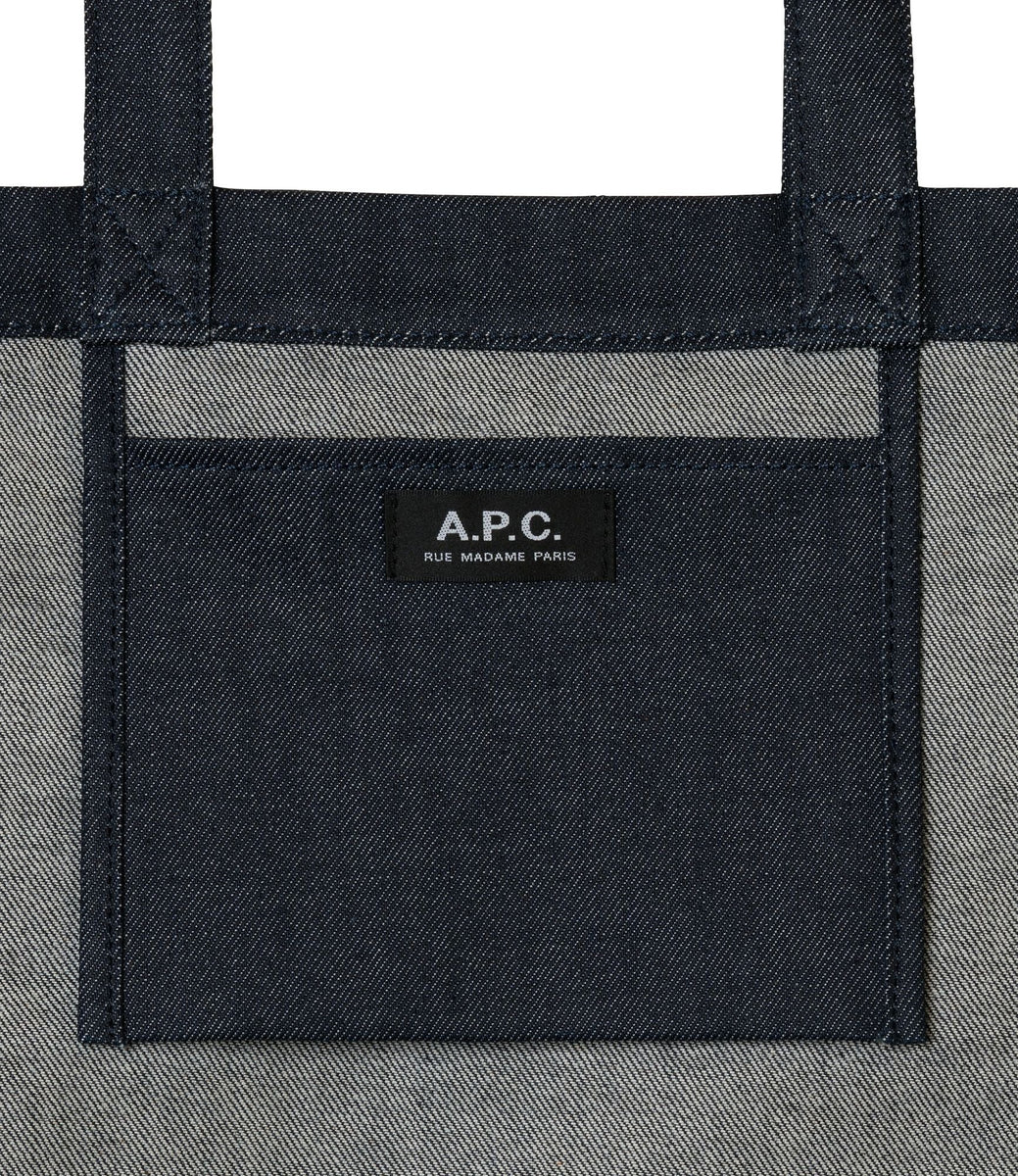 A.P.C. アーペーセーTOTE LAURE デニムトートバッグ ネイビー A.P.C. 