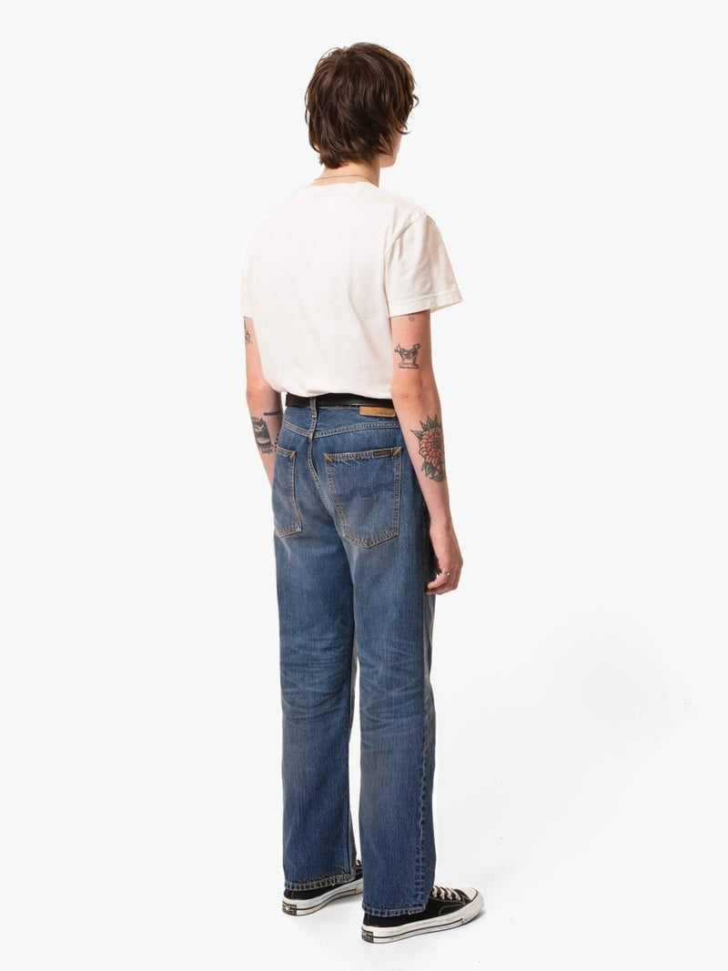 Nudie Jeans】Tuff Tony Patch Work – Blue Beach Denim