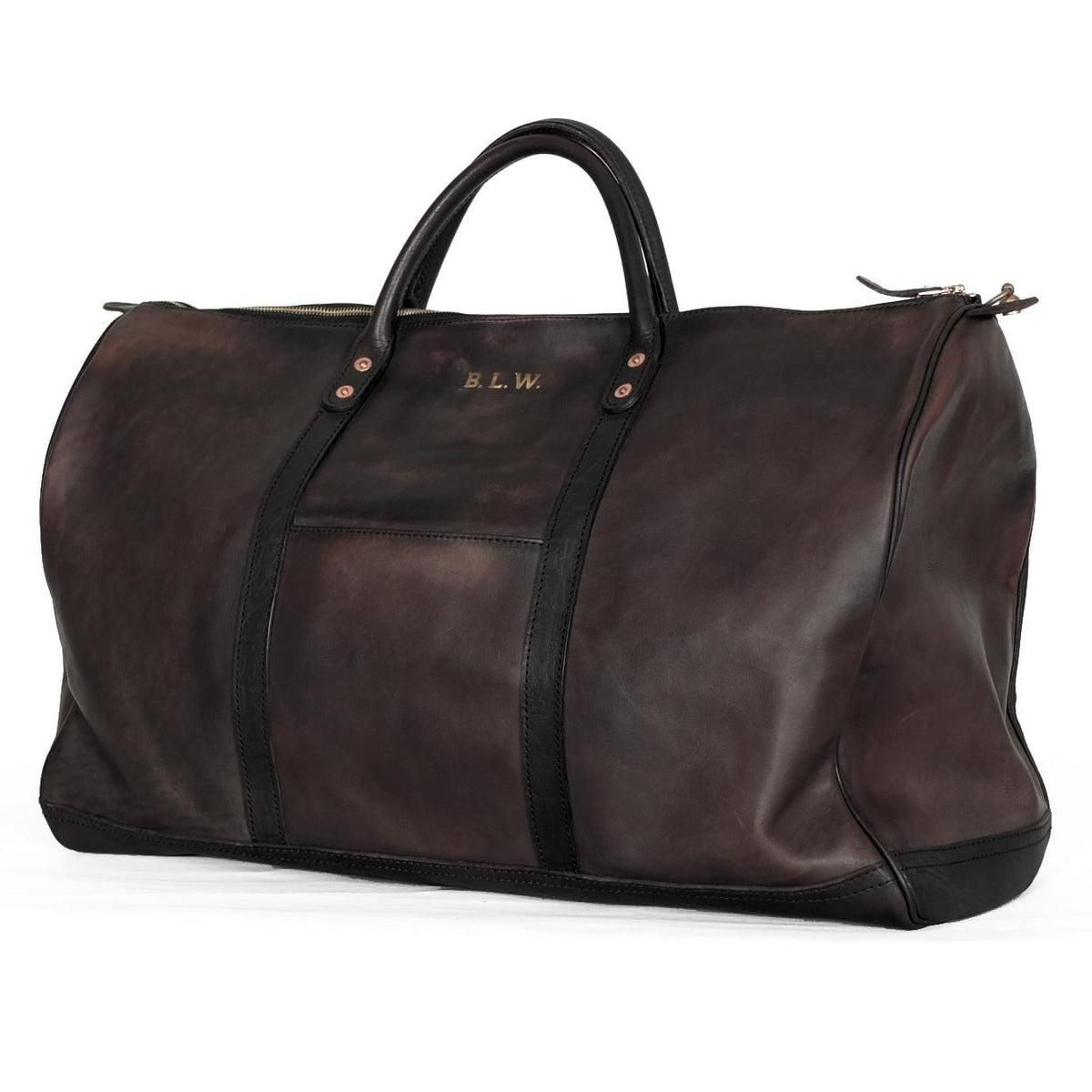 VASCO】Leather Travel Boston Bag – Blue Beach Denim