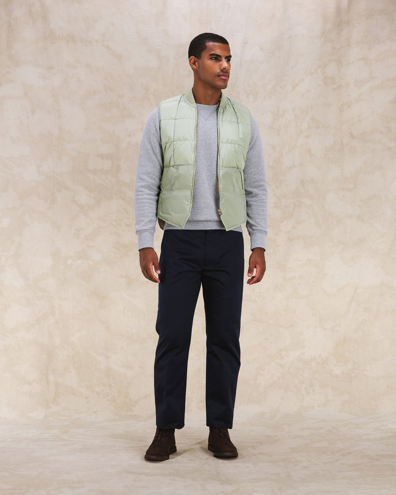 Fortela】Vest1 Nylon Padded Vest LIGHT GREEN – Blue Beach Denim