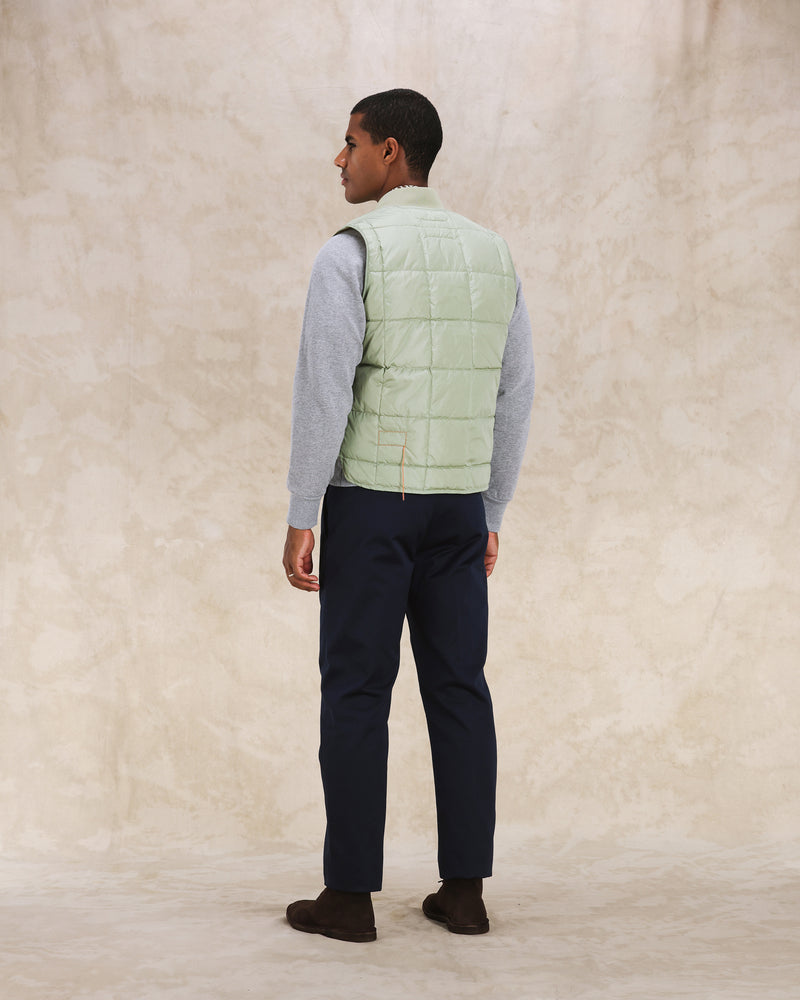 Fortela】Vest1 Nylon Padded Vest LIGHT GREEN – Blue Beach Denim
