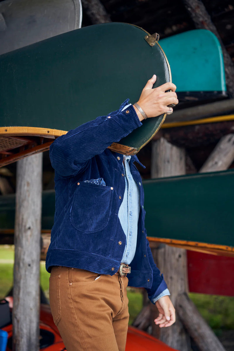 WYTHE】Japanese Indigo Corduroy Ranch Jacket – Blue Beach Denim