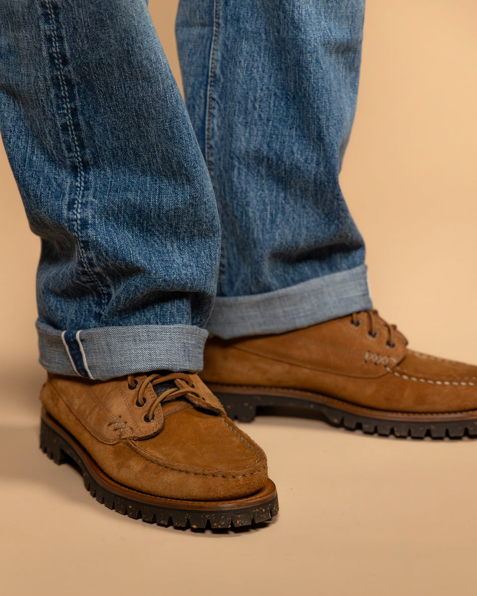 Yuketen】Angler Boots Cortina Sole Tosca G Brown – Blue Beach Denim