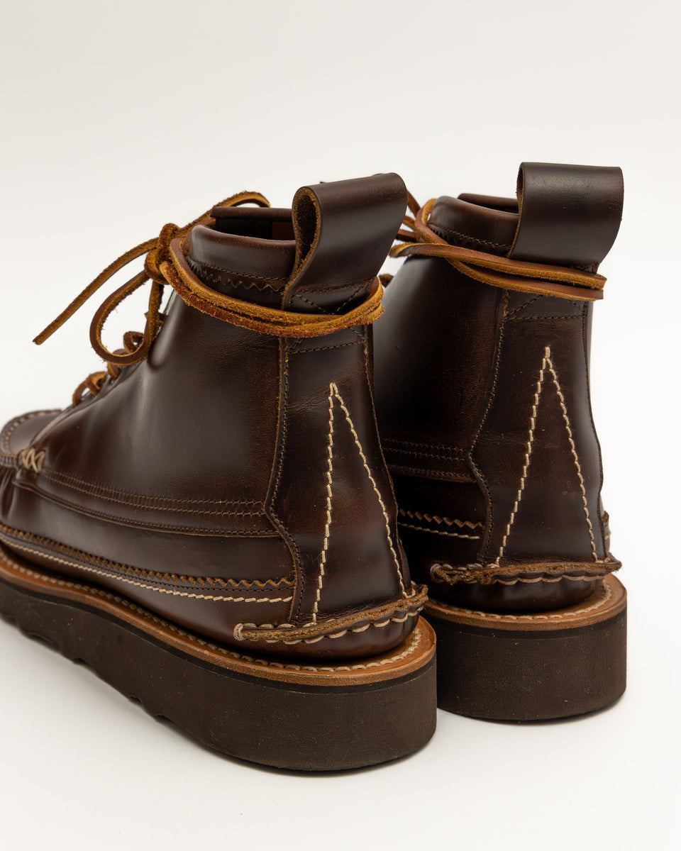 Yuketen】Maine Guide 6 Eye Boots w/ Morflex Truffle Leather Brown