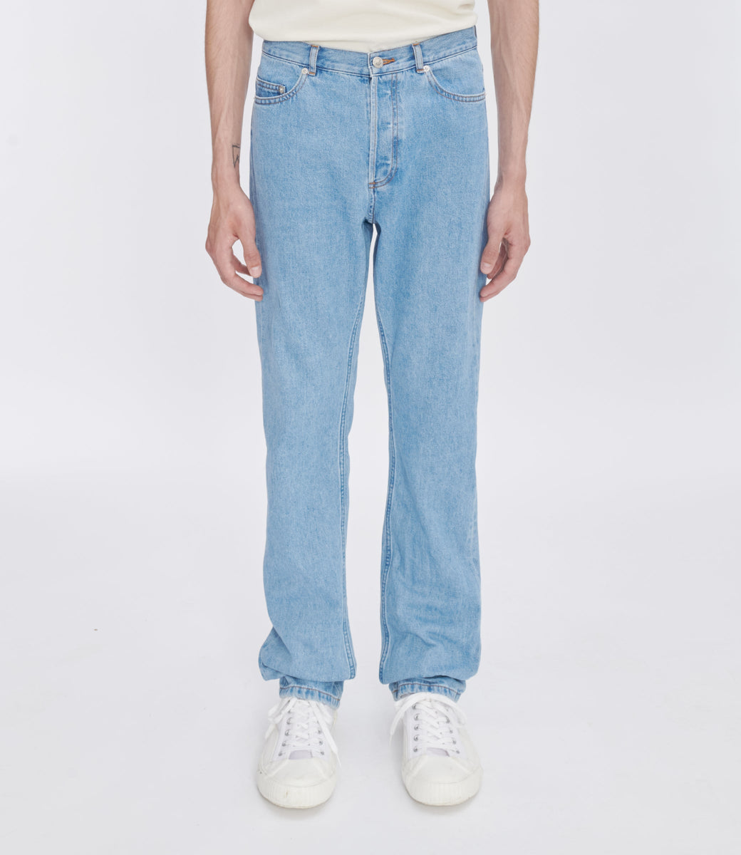 A.P.C JEAN STANDARD サイズ33 APC】JEAN STANDARD LIGHT STONEWASHED high-waist straight-leg light