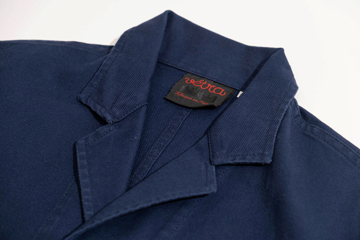 Vetra】French Workwear 1G55/14 Organic Twill Blazer NAVY – Blue