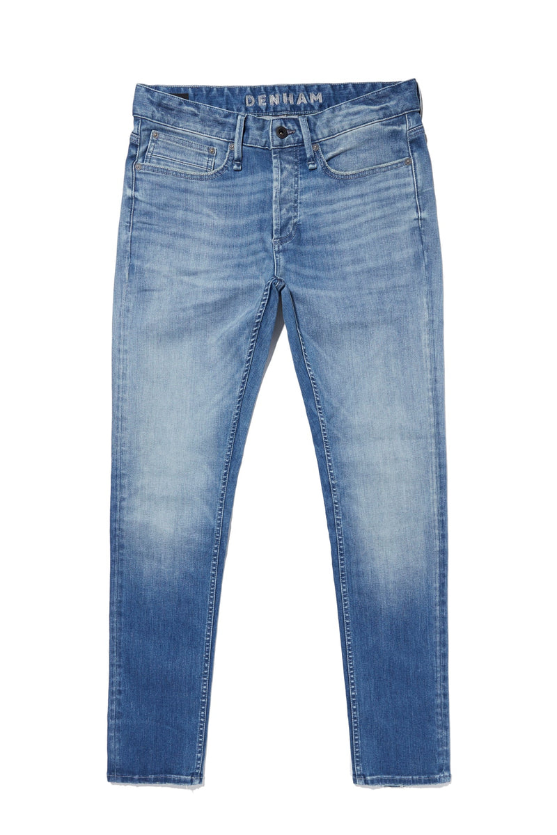DENHAM RAZOR FMNWLI Light Blue Natural Wash Slim Fit Straight