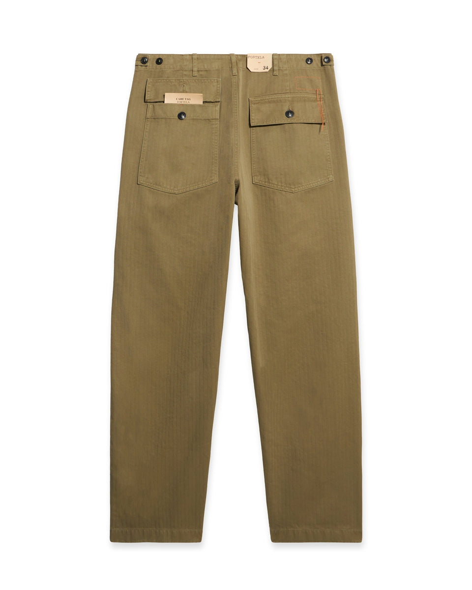 Fortela】New Fatigue Fishbone Twill Military Pants Oil