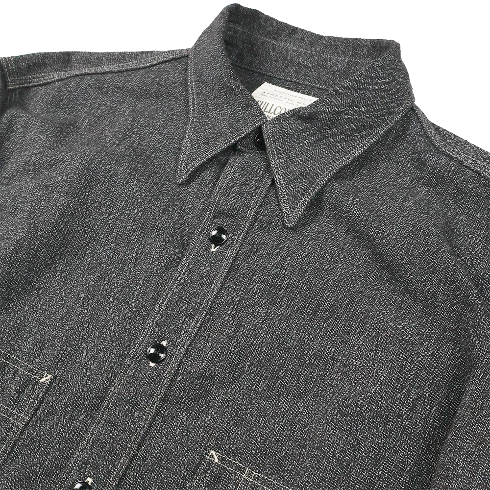 Fullcount】Triple Stitch Covert Chambray Shirt – Blue Beach Denim