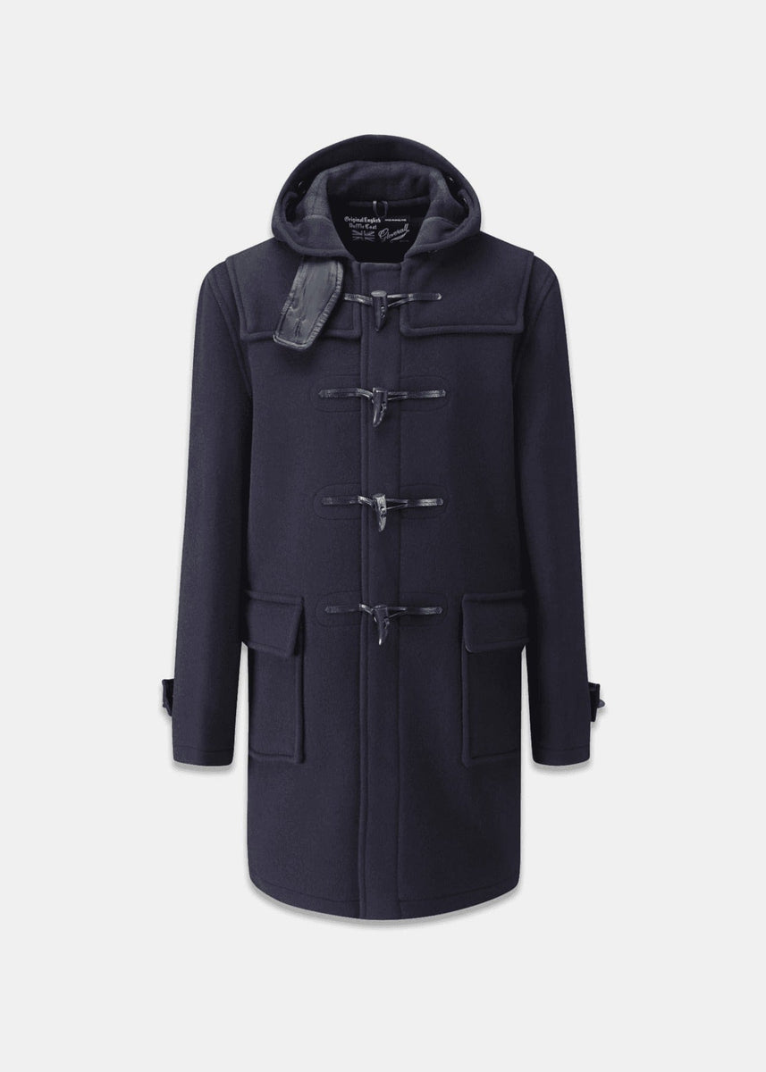 Gloverall】MORRIS DUFFLE COAT NAVY BLACK WATCH Asian version of