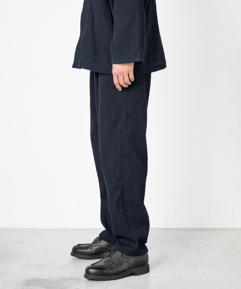 Japan Blue Jeans】Indigo Sashiko Wide Tapered 5 Pockets Pants