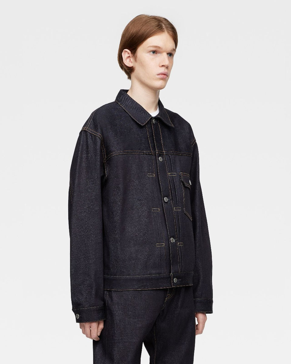 MOMOTARO】#001 STANDARD DENIM JACKET 14.7oz TYPE I – Blue Beach Denim