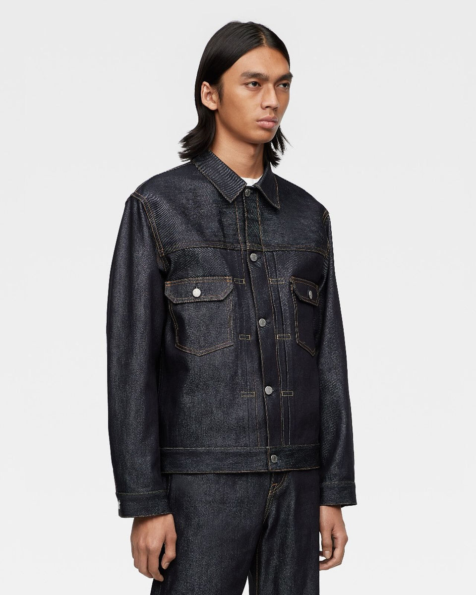 新品MOMOTARO JEANS SILK DENIM JACKET 15oz momotaro-002-SILK-DENIM-JACKET