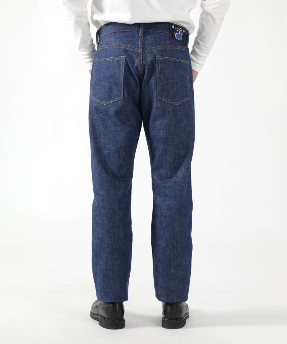 MOMOTARO】0605-AI “Natural Indigo Aizome” Hand Weave Gold Label