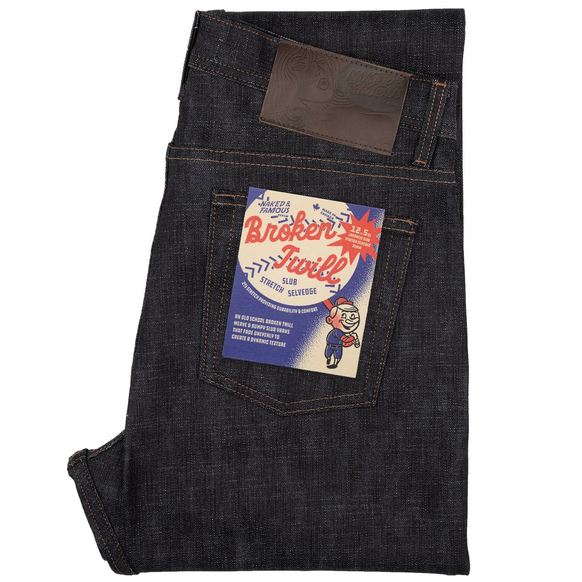 NAKED&FAMOUS Tweed Fill Selvedge デニムパンツ Super Guy - Left