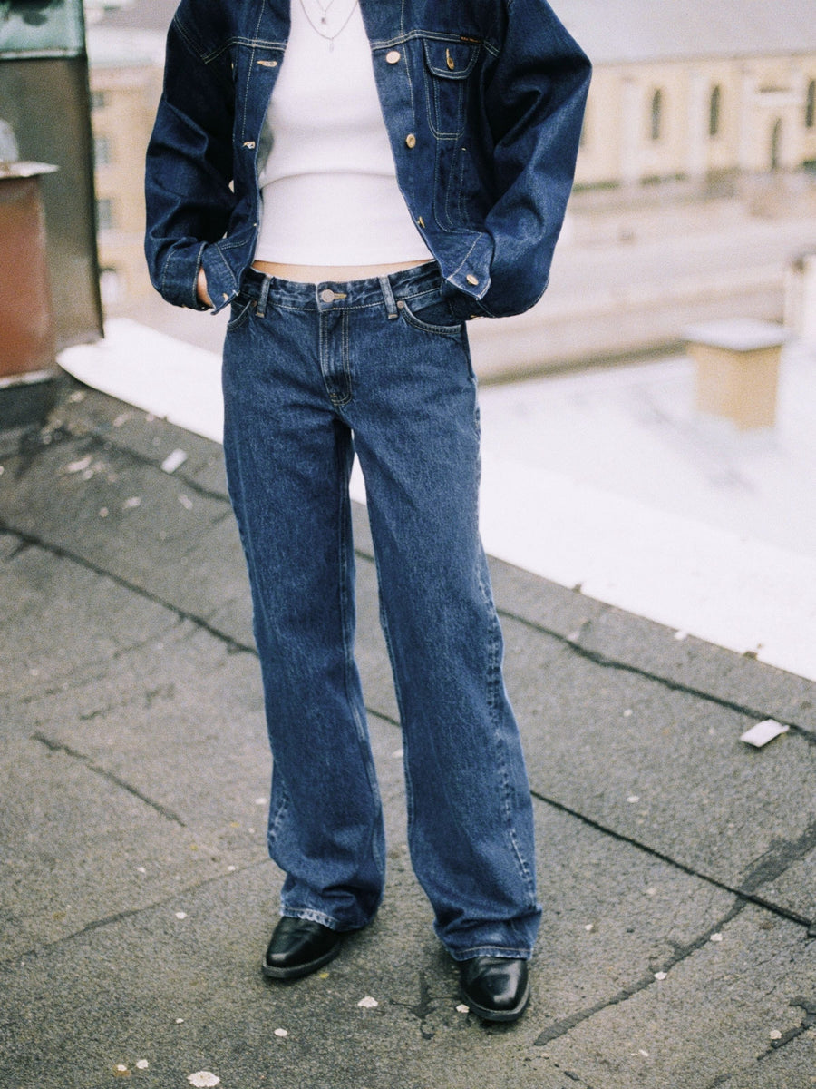 Nudie Jeans】Wide Heidi Evening Jazz – Blue Beach Denim