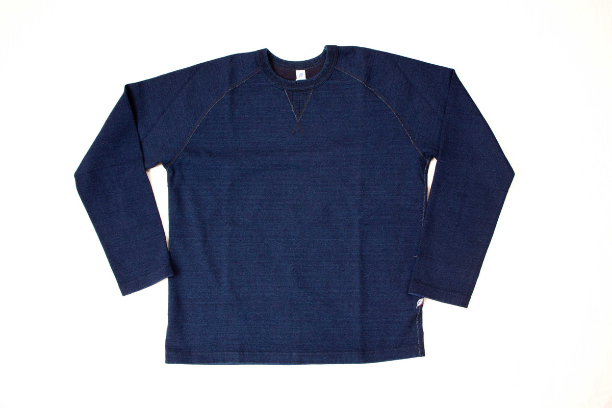 Pure Blue Japan】5413-ID 11ozRaglan Sweatshirt - Indigo – Blue